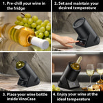 Vinocase Tabletop Wine Cooler Black