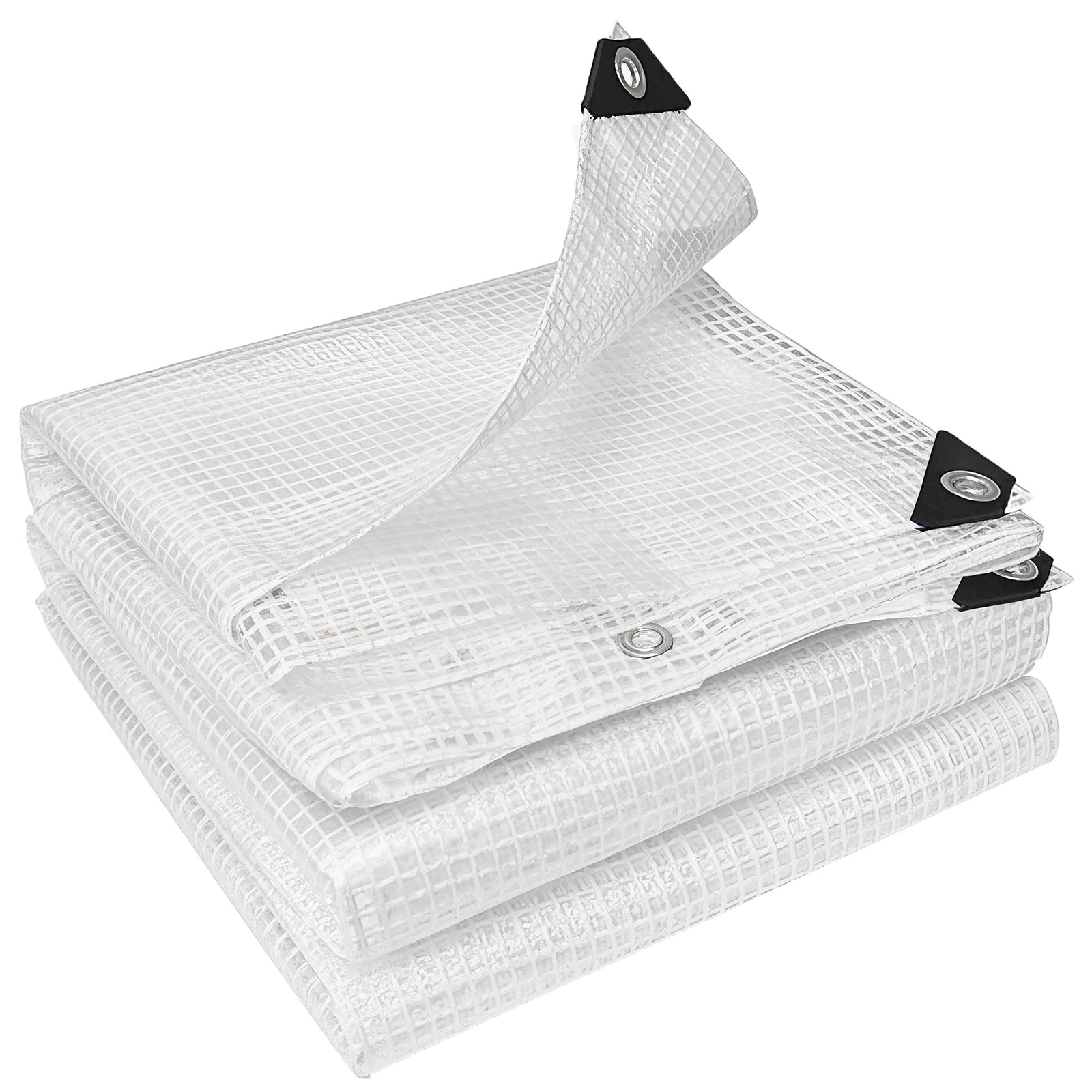 Waterproof Tarpaulin, 140gsm Tear-resistant Pe Tarp | M | White