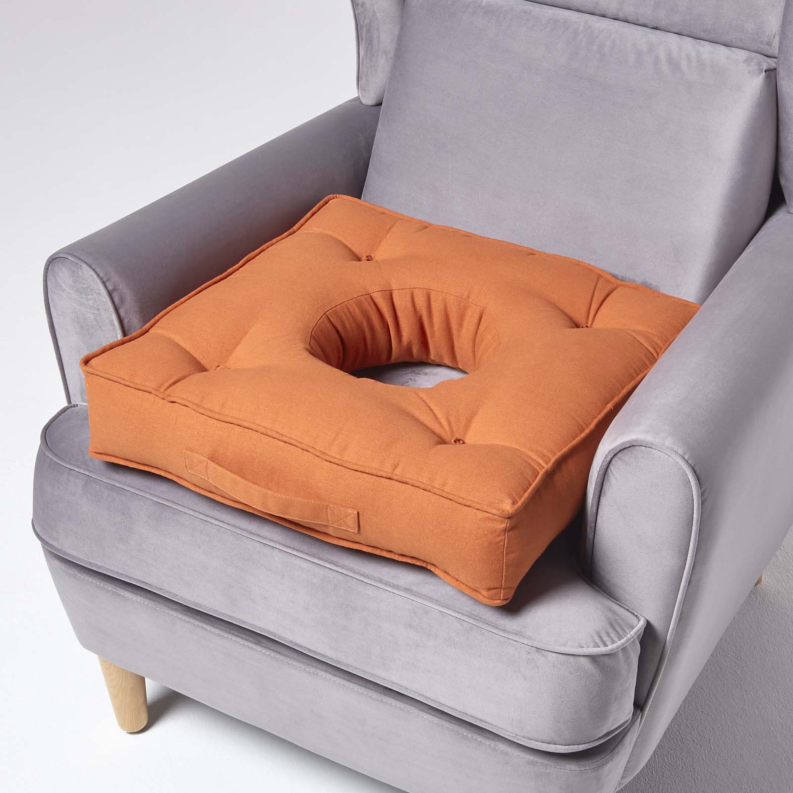 Pressure Relief Armchair Booster Cushion | 50cm x 50cm | Terracotta