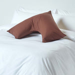 Egyptian Cotton V Shaped Pillowcase 200 Tc | V Shape | Chocolate