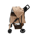 Pet Stroller With Rain Cover | Beige