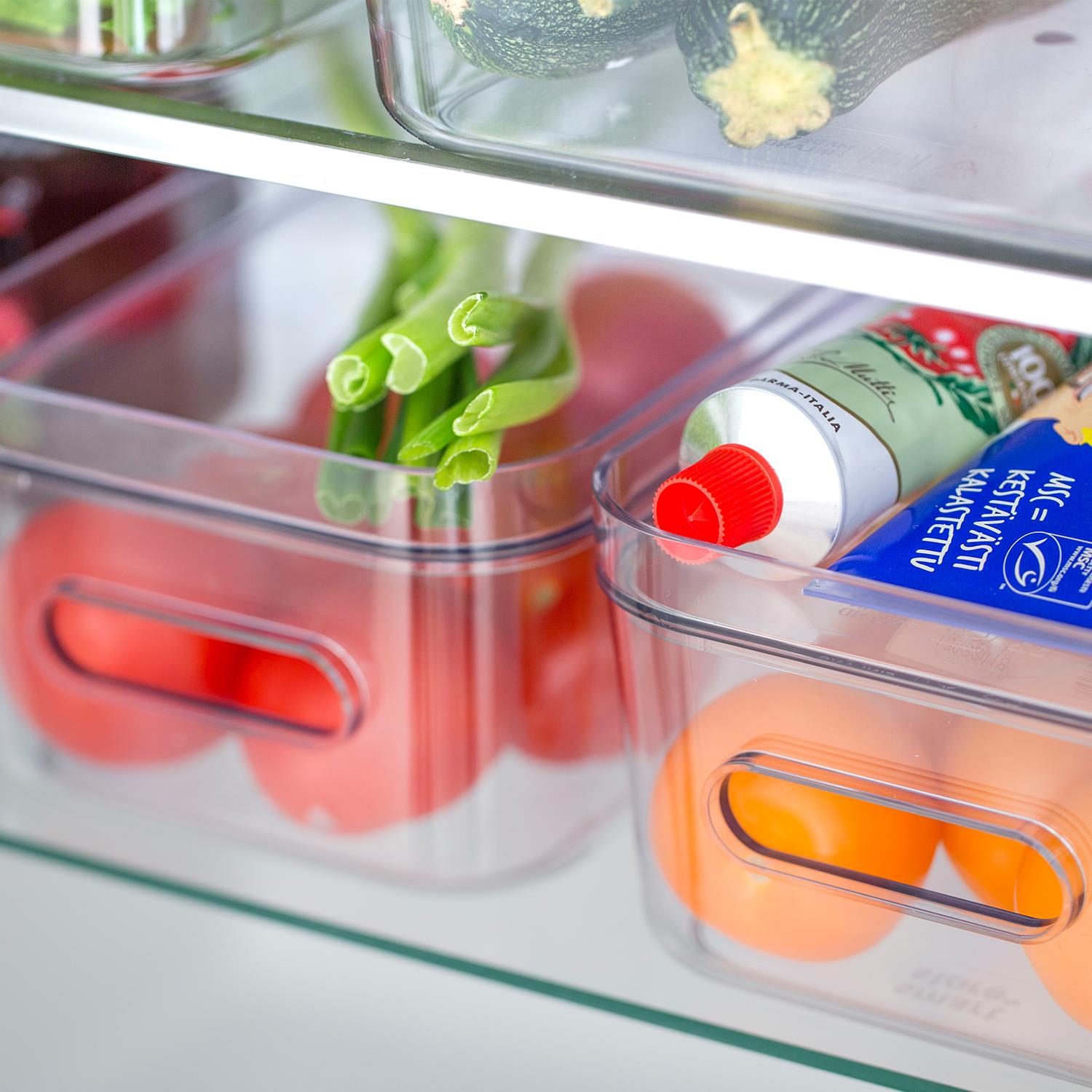 Bpa Free Compact Clear Lid For Storage Bin Container, Size S