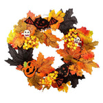 Realistic Halloween Decoration Wreath With Led Lights