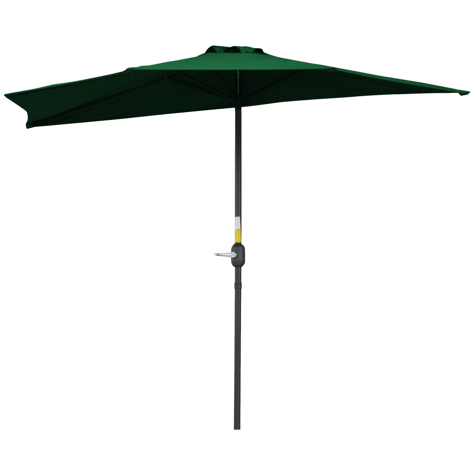 3m Half Round Parasol Balcony Shade | Green