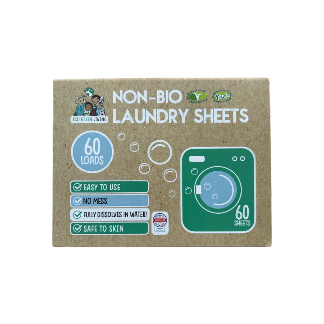 Non-Bio Laundry Detergent Sheets x 60 (Fragrance-Free)
