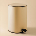 Bathroom Bin 5l Pedal Soft-close Bucket Pale Sand Essentials Collection