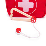 Wooden Doctors Set, With Carry Case And 10 Play Pieces
