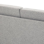 Double Seat Sofa Linen Upholstery Loveseat Couch Armrests | One Size | Charcoal Gray