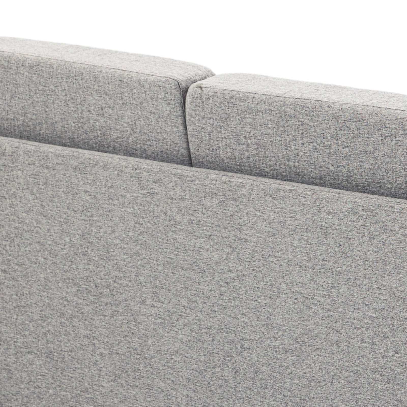 Double Seat Sofa Linen Upholstery Loveseat Couch Armrests | One Size | Charcoal Gray