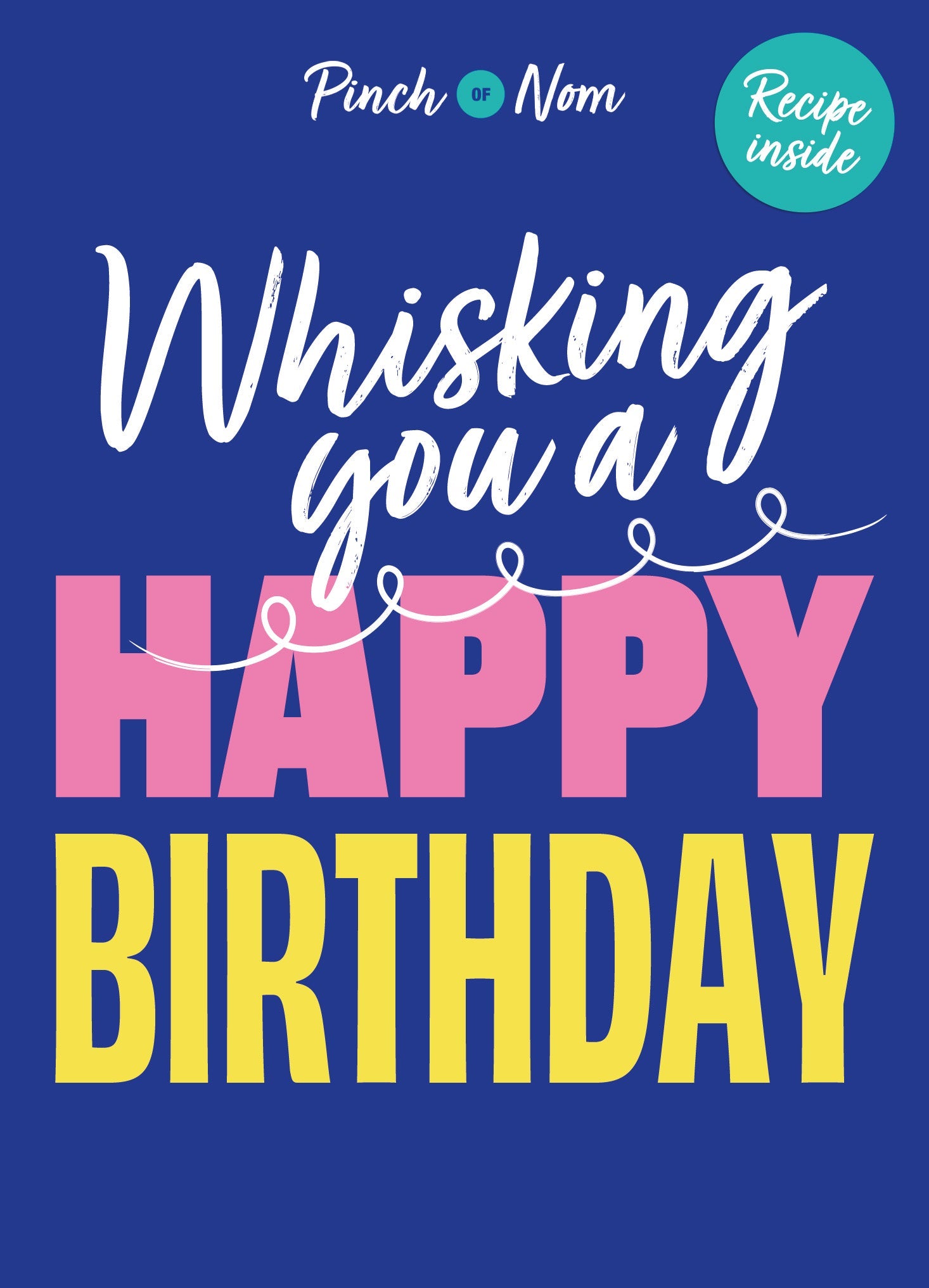 Birthday Card Featuring A Recipe For Raspberry And Blueberry Baked Cheesecake Official Product