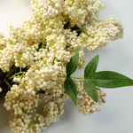 Leaf 55cm Artificial Hanging White Berry Wreath
