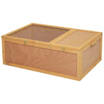 94 Cm Wooden Tortoise House Turtle Habitat Small Reptile Cage | Yellow