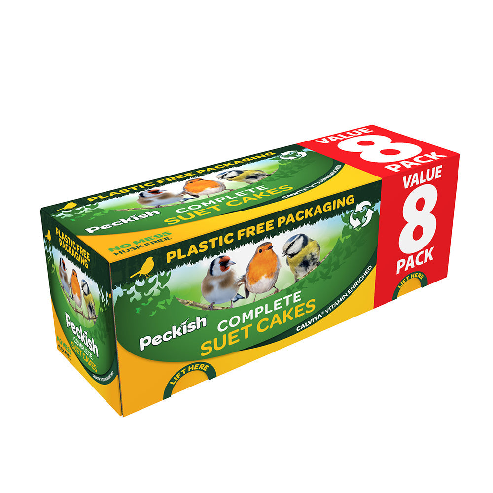 Complete Suet Cakes 8-pack Seed-packed With Calvita Vitamin Mix 8 Suet Cakes | Set of 8