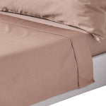 Organic Cotton Flat Sheet 400 Tc | Single | Brown