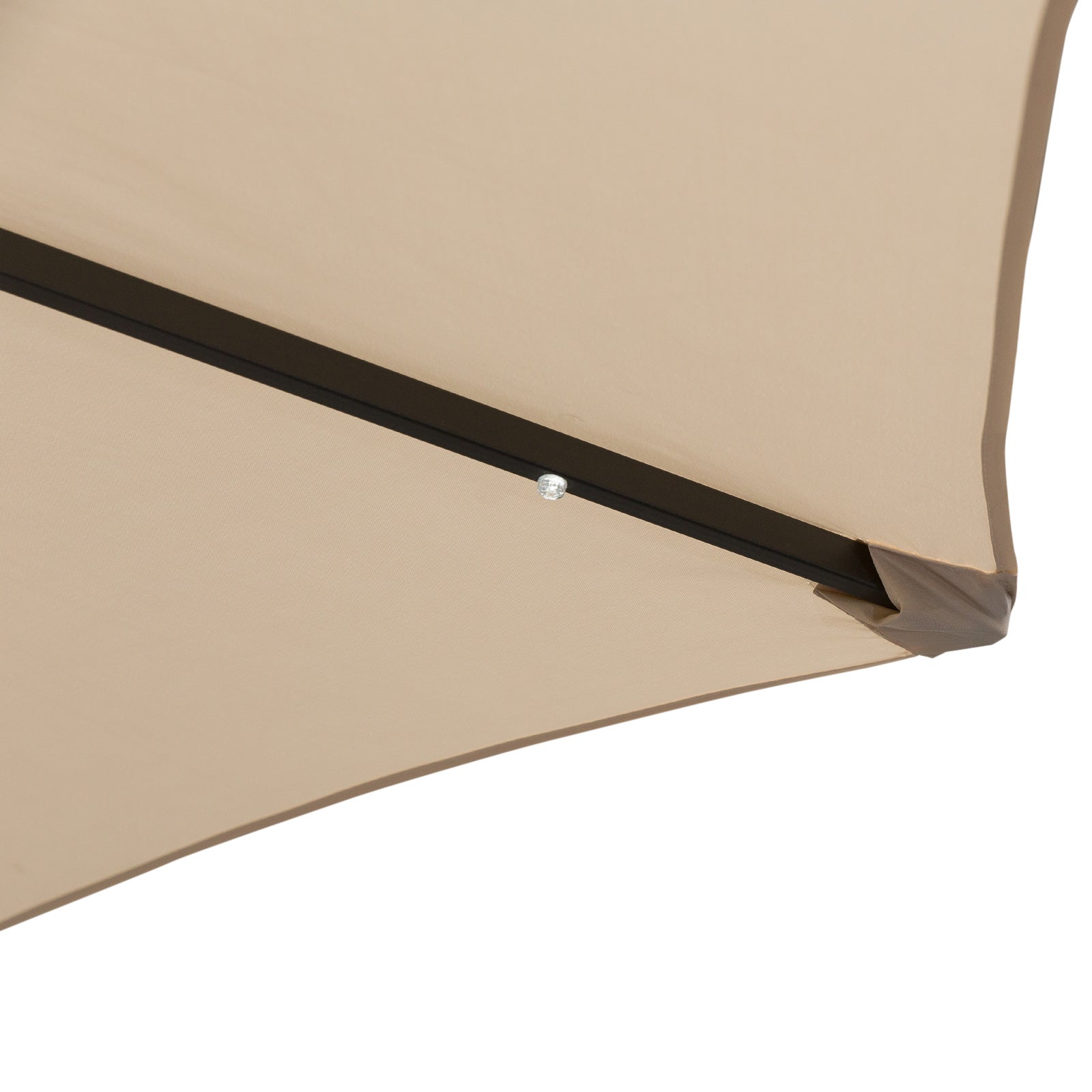 2.7m Patio Led Umbrella W/ Tilt/crank | Cream