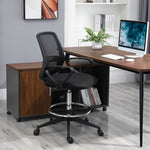 Draughtsman Tall Office Chair Swivel | Black