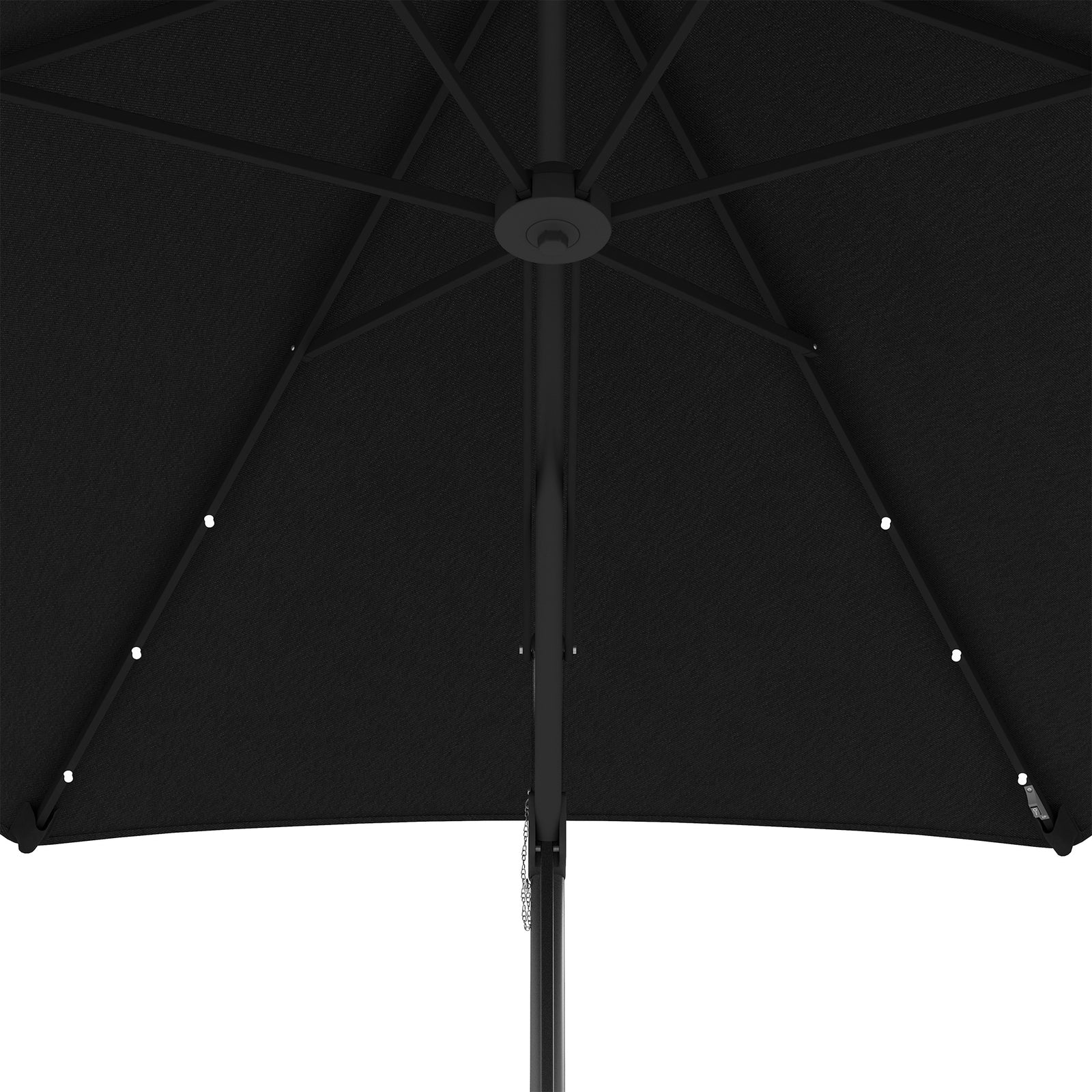 3m Cantilever Parasol W/ Waterproof Cover | Black