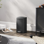 12/20l Kitchen Pedal Bin Metal Rubbish Bin Soft-close Lid | Large | Black