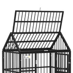 Heavy Duty Dog Crate W/ Removable Tray, Logs