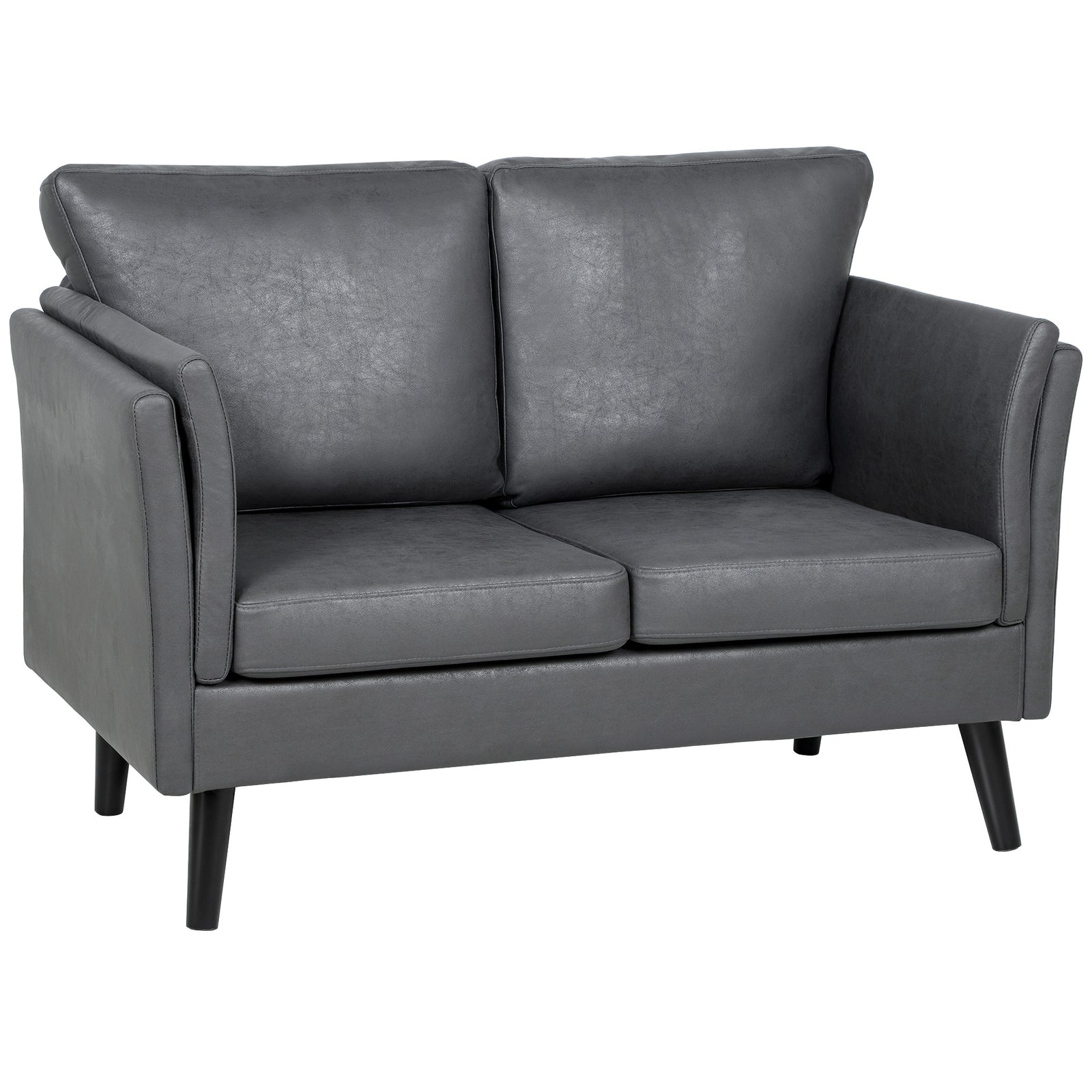 Small Sofa, Loveseat Sofa For Bedroom, Home Office | Grey