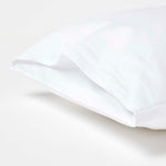 Organic Cotton Kids Pillowcases 400 Thread Count, 2 Pack | 40 x 60cm | White