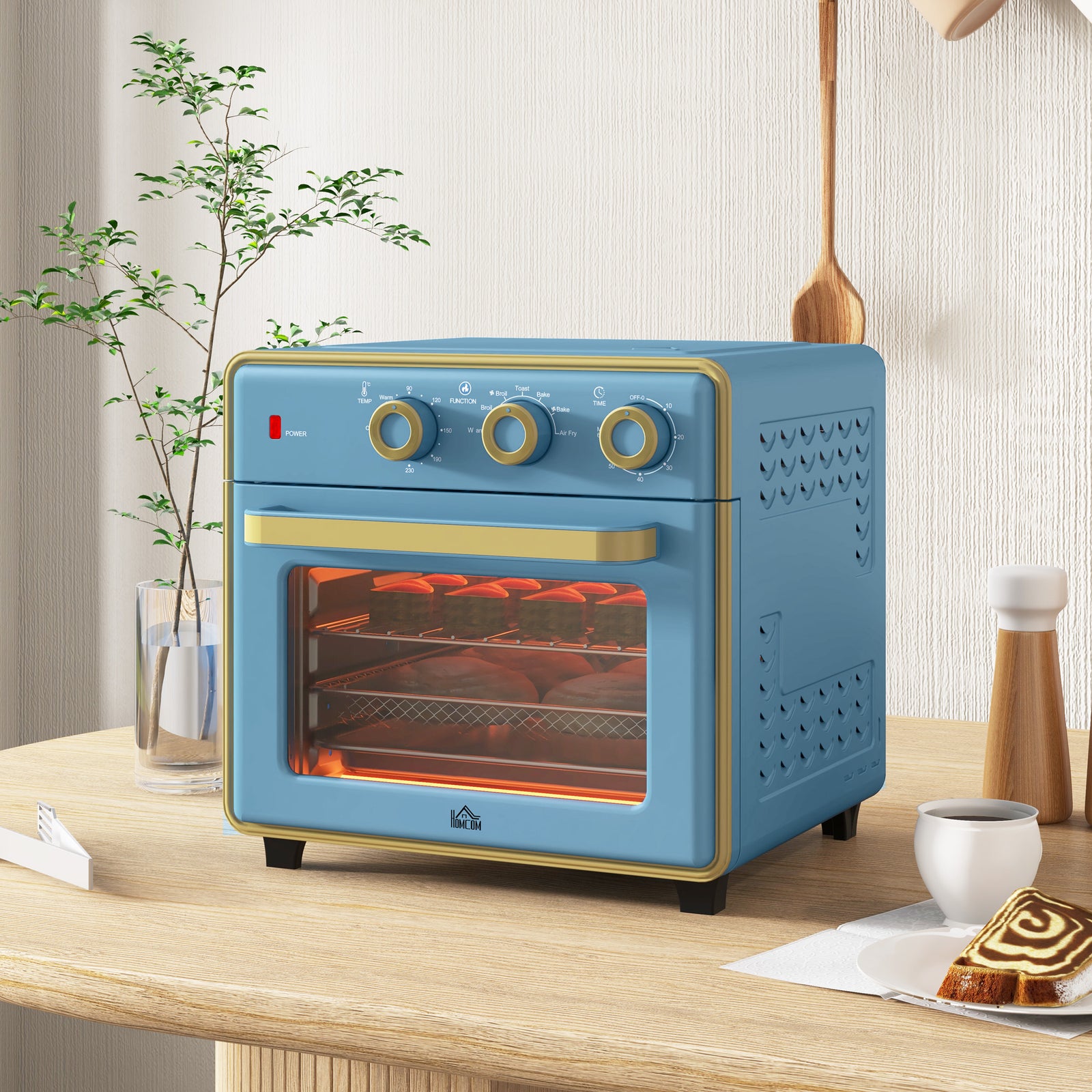 20l Mini Oven With Adjustable Temperature 60 Min Time | One Size | Blue