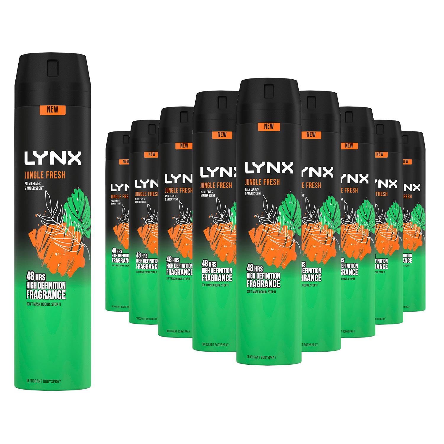 Xxl Body Spray Jungle Fresh 48h High Definition Fragrance Deo 250ml, 24 Pack | Set of 24
