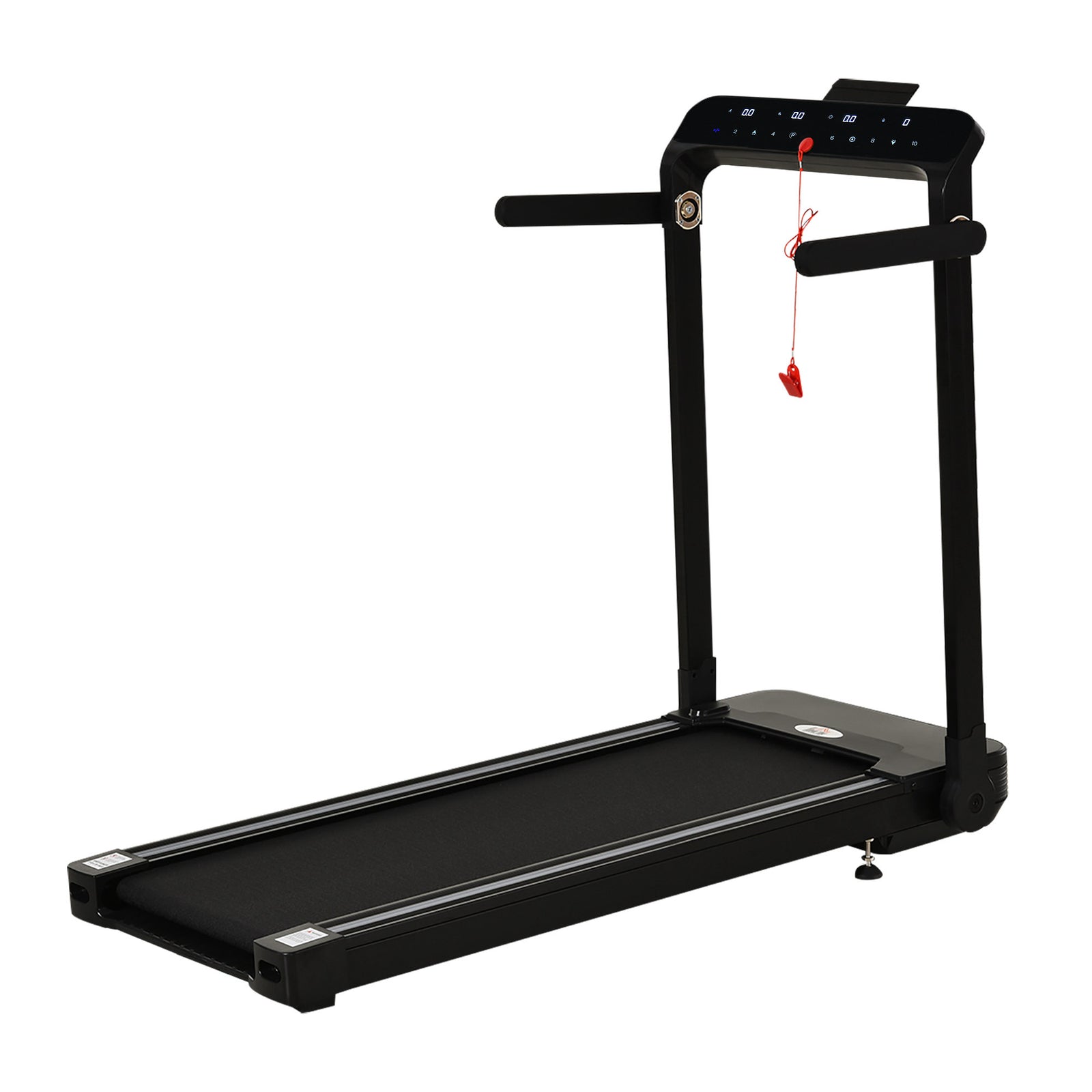 1.85hp Foldable Electric Treadmill Fitness Safety Lock Led