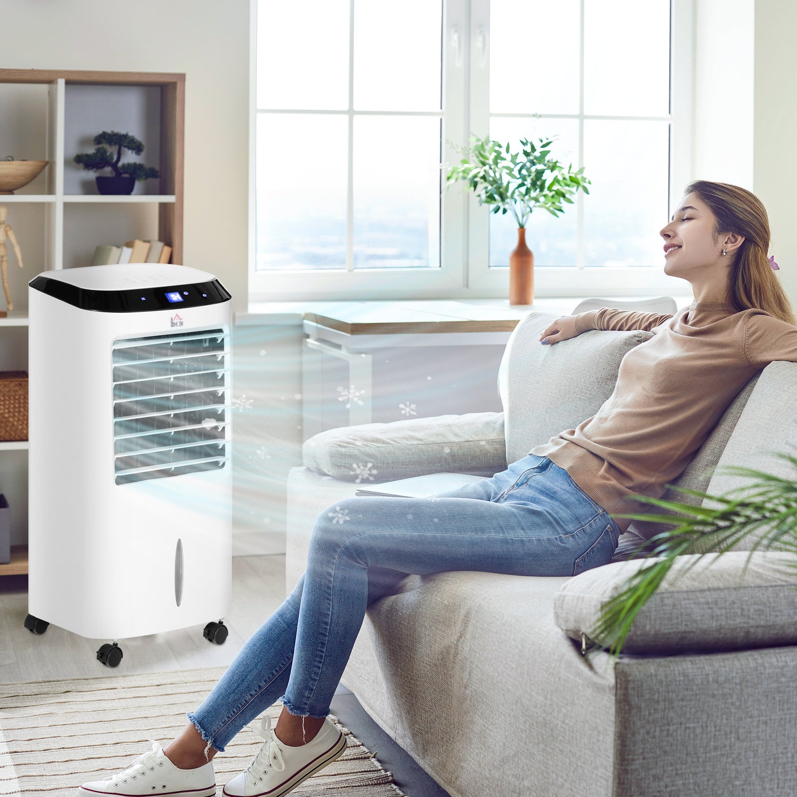 Portable Air Cooler, Evaporative Anion Ice Cooling Fan