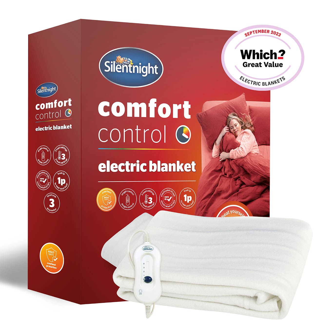 Winter Warmer Electric Blanket | Single | White