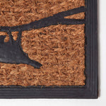HOMESCAPES Decorative Birds Non Slip Coir Doormat