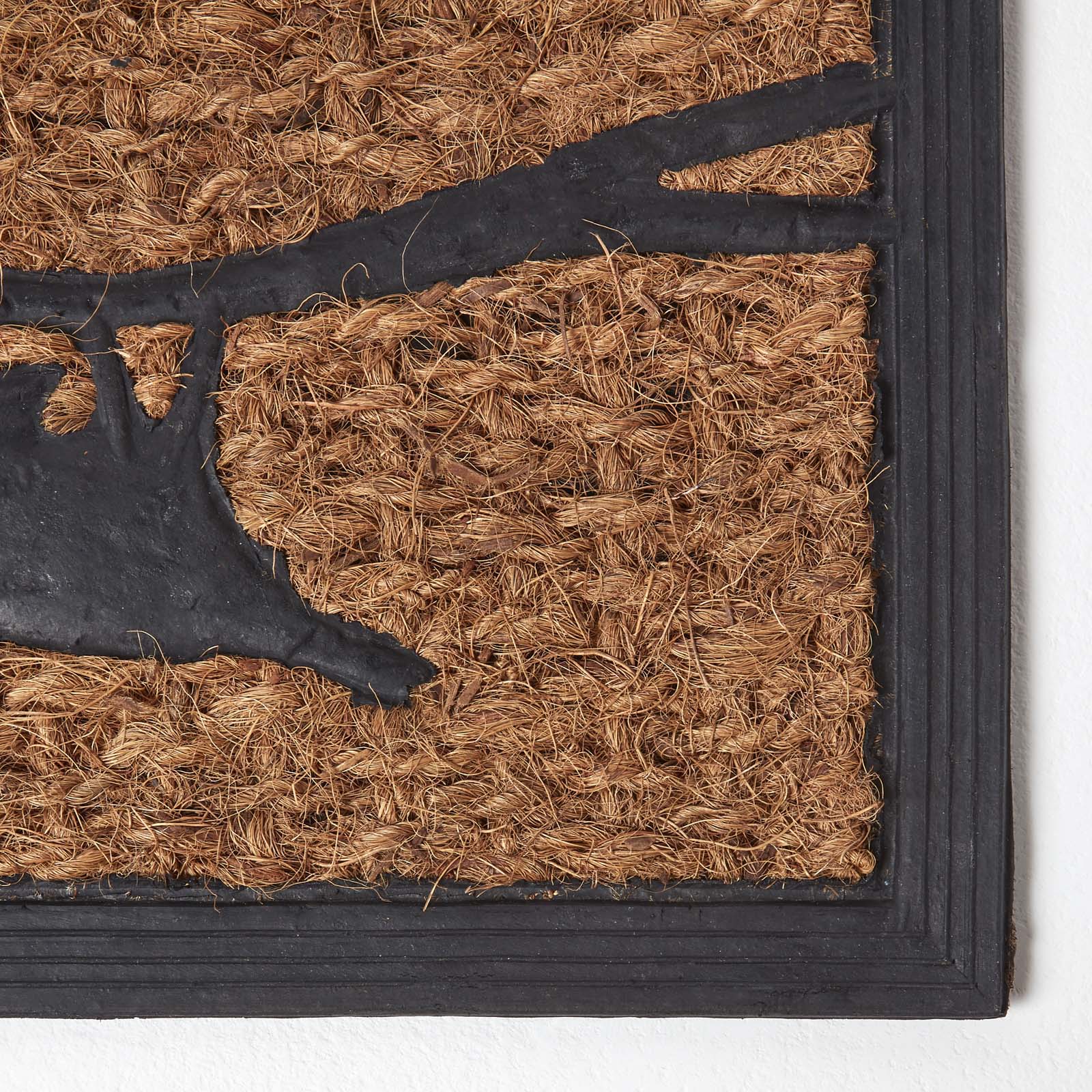HOMESCAPES Decorative Birds Non Slip Coir Doormat