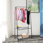 A Shaped Clothes Rack Garment Hanger Hanging Rail 2-tier