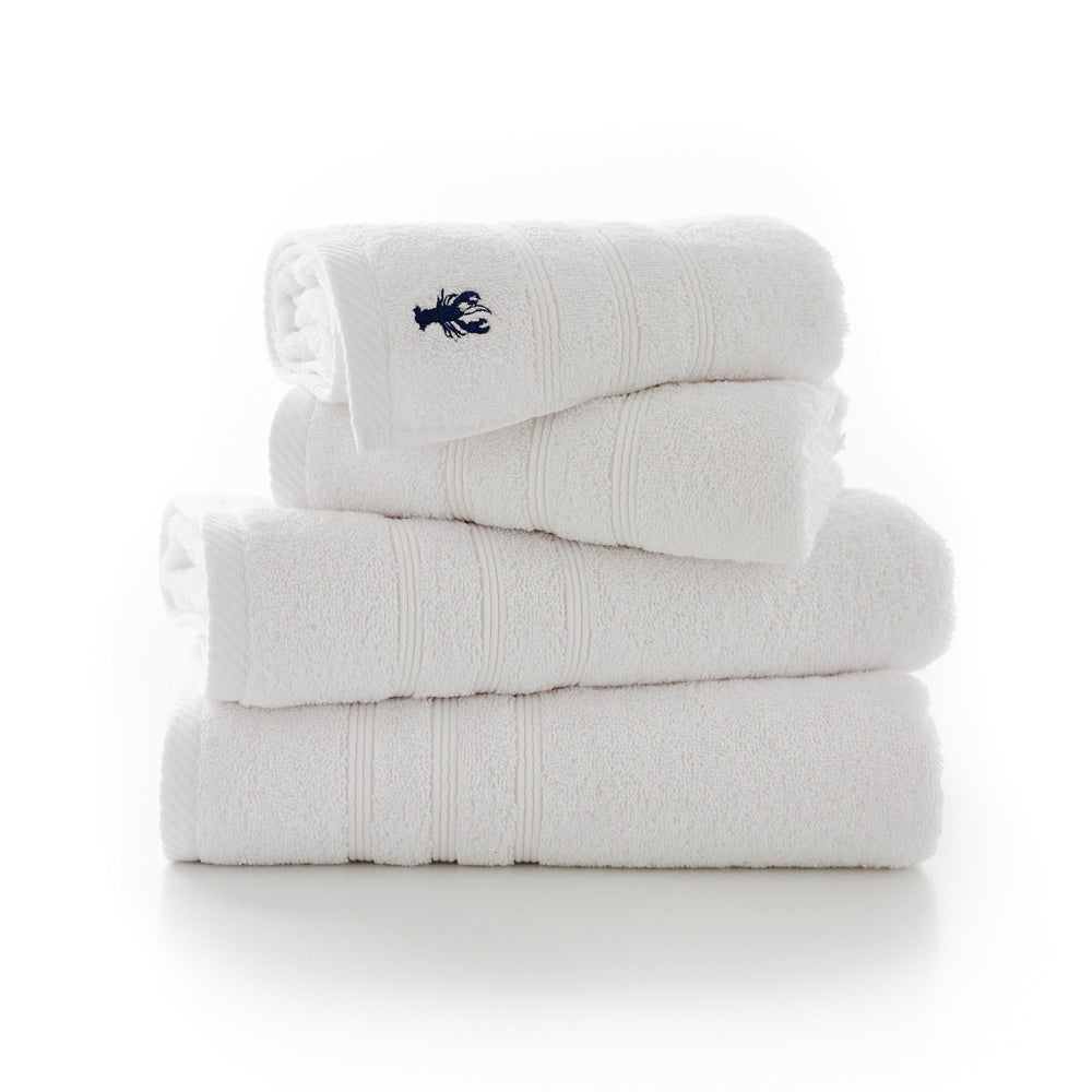 Kaleidoscope 550gm Combed 100% Cotton Towels | Bath Towel | White