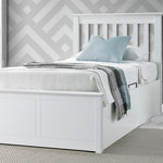 Francis Wooden Ottoman Bed | Single | White