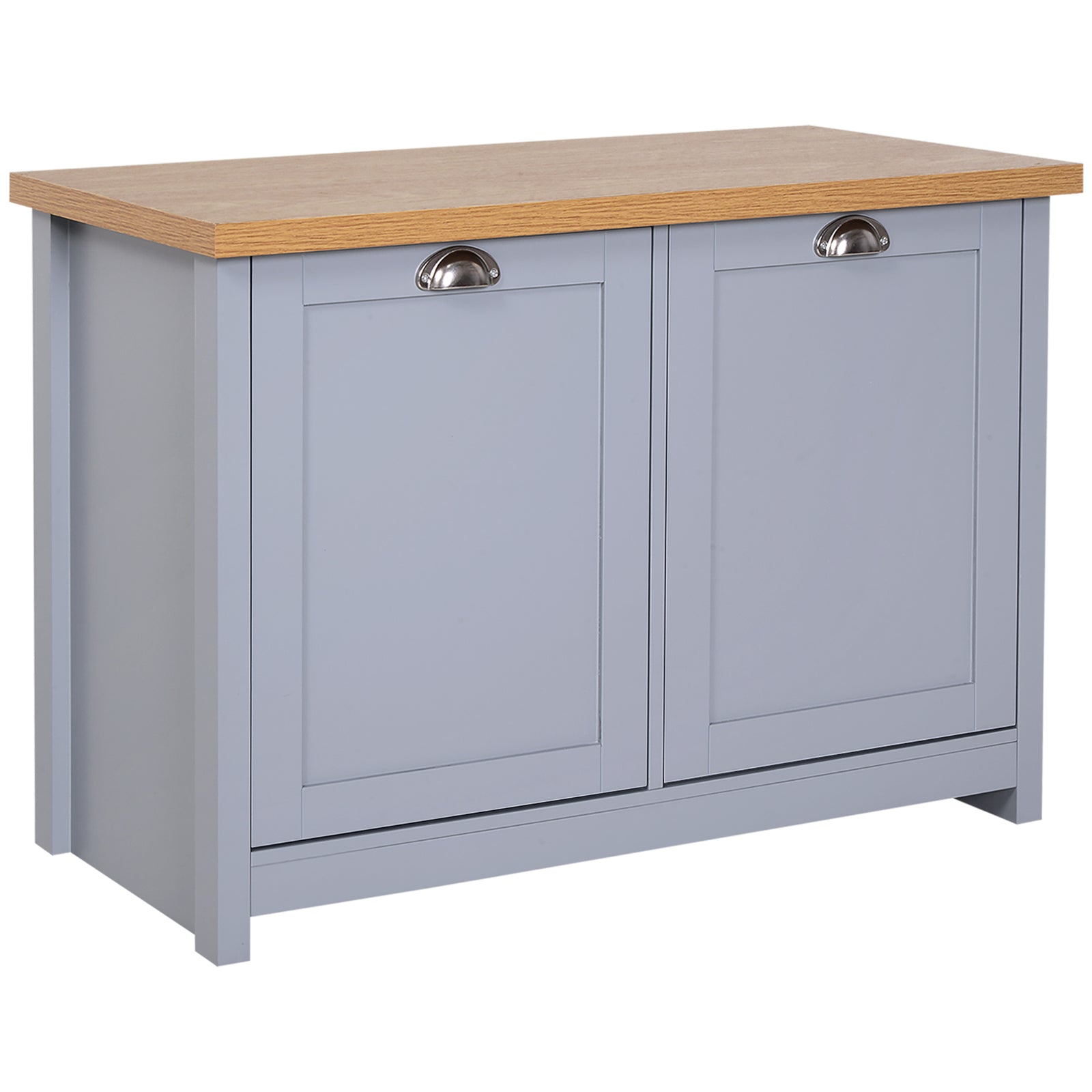 Shoe Cabinet 4storage Units Wood Effect Top Entryway