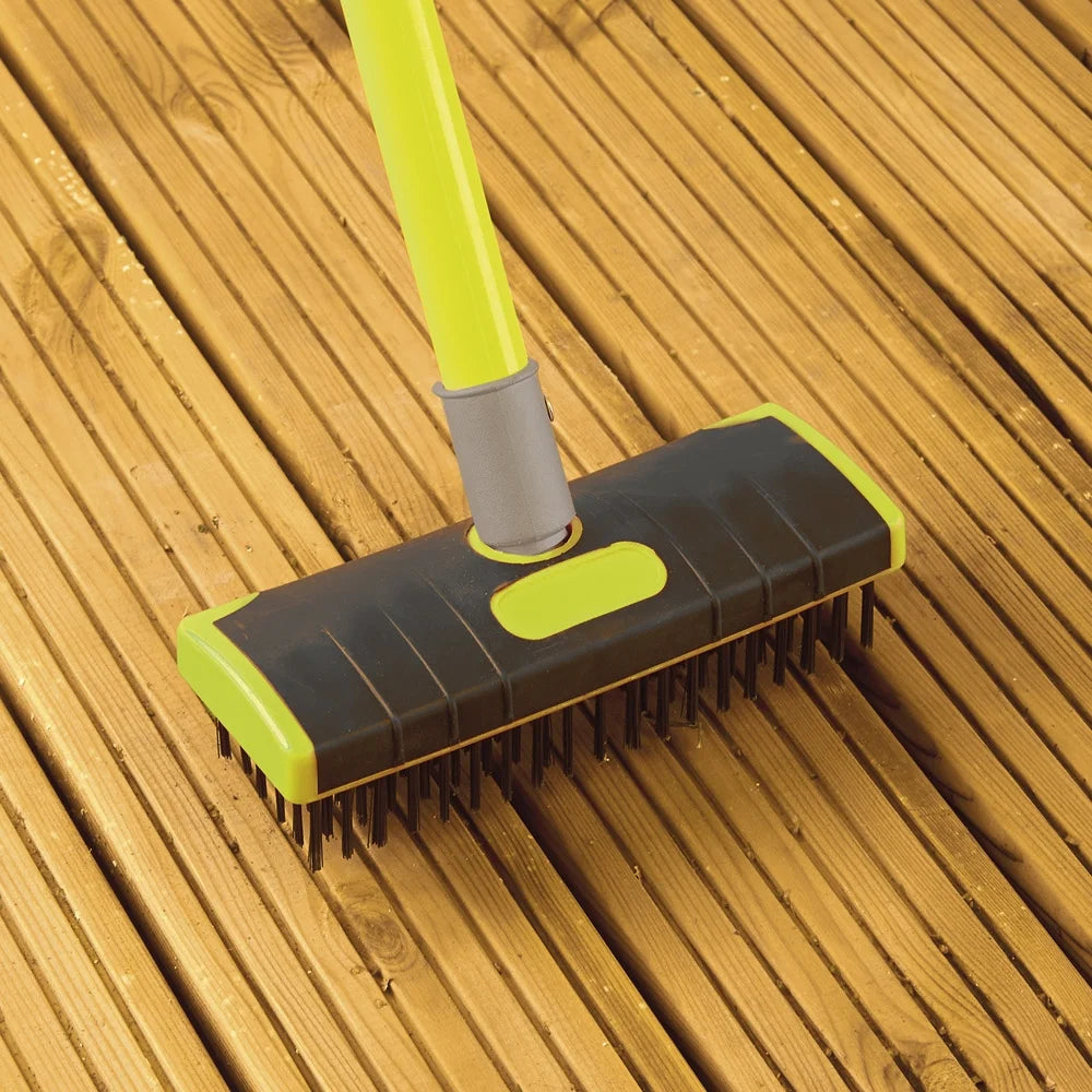 Garden_Gear Telescopic 3-in-1 Steel Brush & Weed Scraper