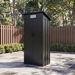 3x2ft Outdoor Metal Garden Storage Shed Small Garden Shed | Black