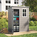 5x3ft/5x4ft Garden Plastic Storage Shed With Lockable Door | Medium