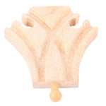 4 Curved Turnout Pieces for Wooden Train Sets