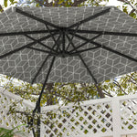 Convertible Cantilever/market Parasol W/ Base, 360°
