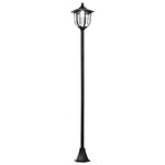 Solar Torch Lights Post Lamp Decoration 6 Led Auto On/off