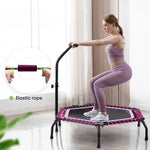 48in Bungee Cords Hexagonal Trampoline With Adjustable T-bar Handle