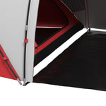 4-6 Persons Camping Tent Dome Family Travel Group Hiking Room Fishing | Grey & Red