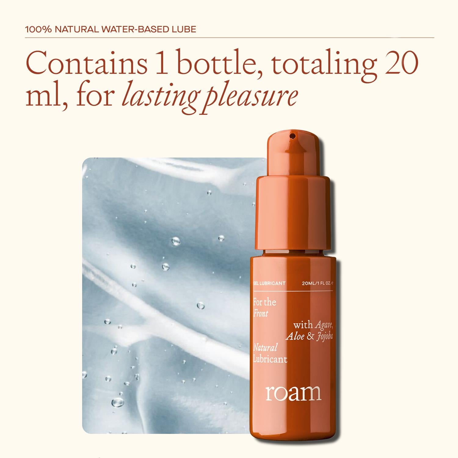 Front Lubricant Vegan & Water Based Suitable For Sensitive Skin, 20ml