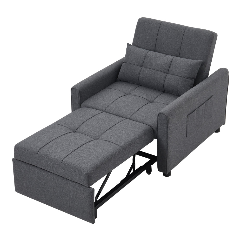 Three-in-one Versatile Single Sofa Bed With Pillow