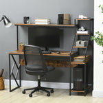 Computer Desk With Shelves, Small Space