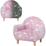 Kids Armchair, Glow In The Dark Chair For Bedroom, Pink | Pink