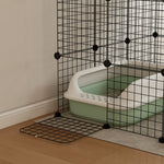 Diy Cat Cage Indoor, 4-tier Cat Enclosure W/ Hammock, Ramps, Doors, For 1-3 Cats
