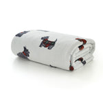 Hattie Dog Grey Soft Throw – 140x180cm Plush Decorative Blanket | 140cm x 180cm | Grey